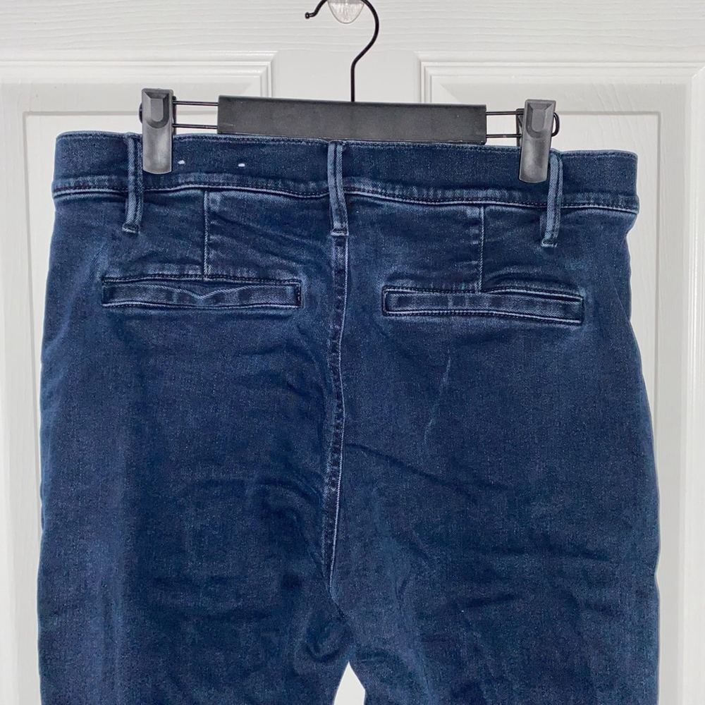 Women's Ann Taylor Dark Blue Denim Jeans Size 14 - Picture 8 of 9